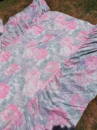 Lote dos colchas edredones iguales 80 x  2,15