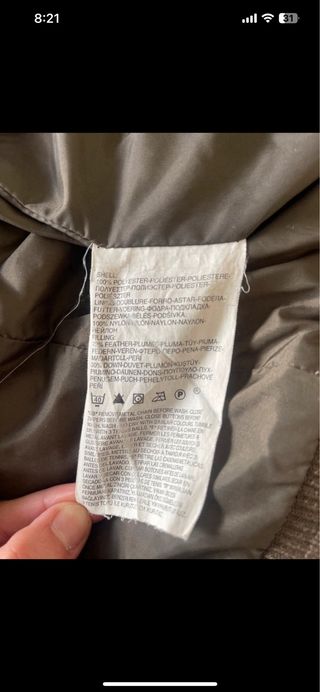 Cazadora / abrigo plumas de mujer Levi’s