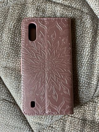 Cover a portafoglio oro rosa Samsung Galaxy A01