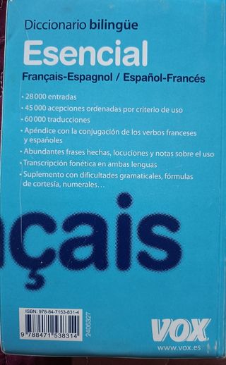 Diccionario francés -español