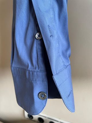 CAMISA AZUL MANGA LARGA