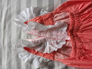 Vestido talla 7 años color coral