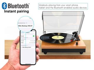 Tocadiscos Bluetooth Mustang 1965-BT. ¡¡NUEVO!!