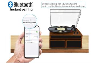 Tocadiscos Bluetooth con Altavoces. Nuevo en Caja