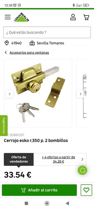 CERROJO SEGURIDAD SOBREPONER EZCURRA