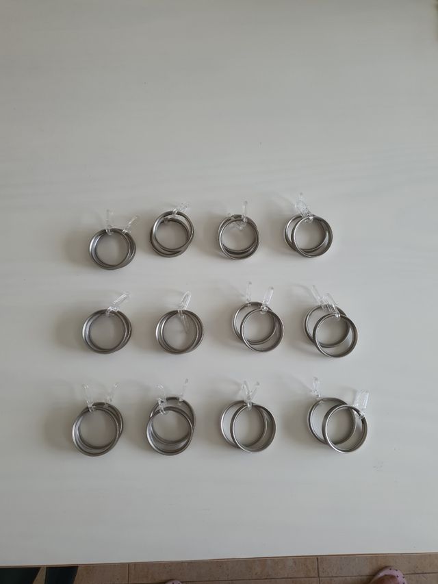 Anillas de barra de cortina