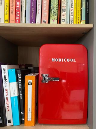 Mini Nevera Eléctrica Retro Vintage roja