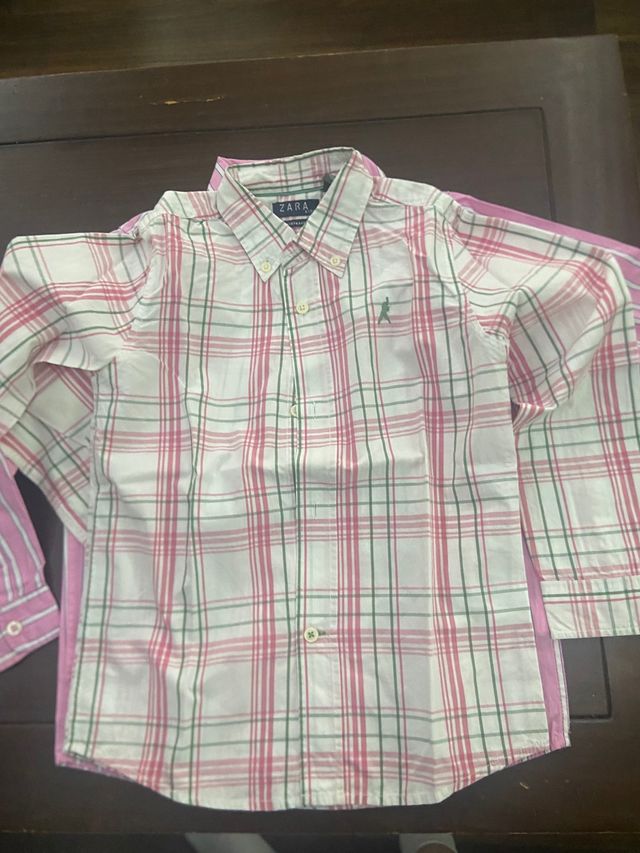 2 camisas de zara manga larga talla 5/6