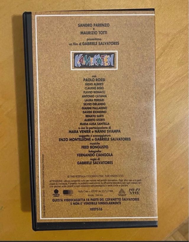 Cofanetto Gabriele Salvatores vhd