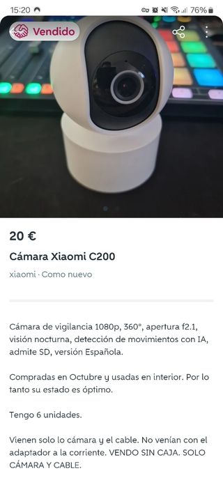 Cámara xiaomi c200