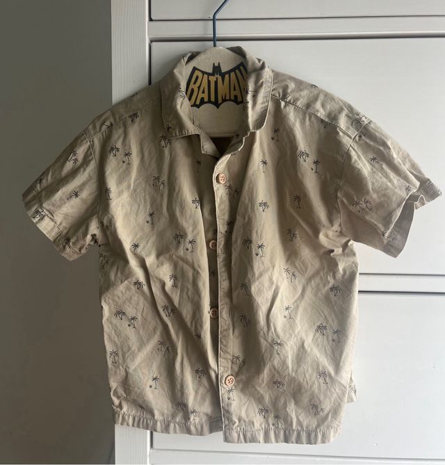 Camisa niño zara manga corta 3 años