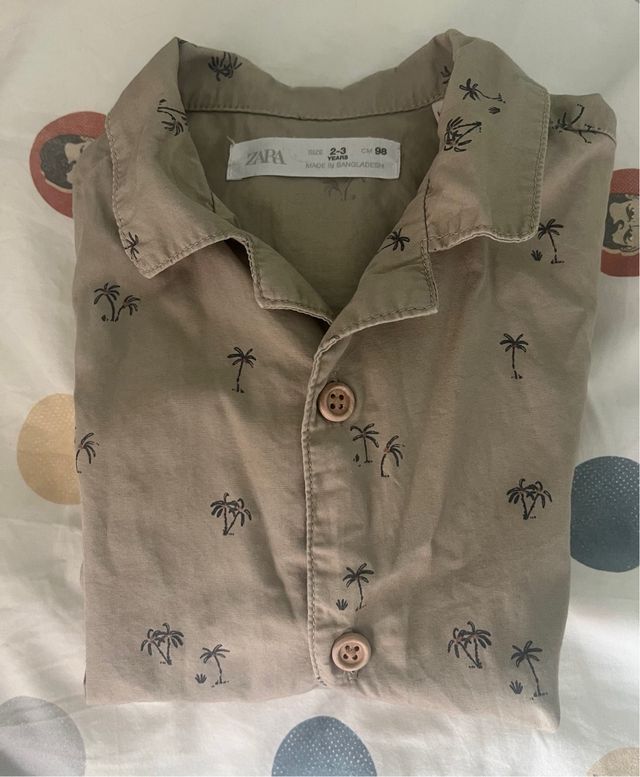 Camisa niño zara manga corta 3 años