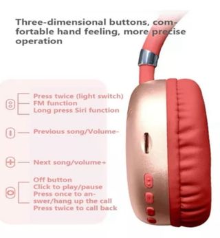 Auriculares cabeza  bluetooth imitación iphone