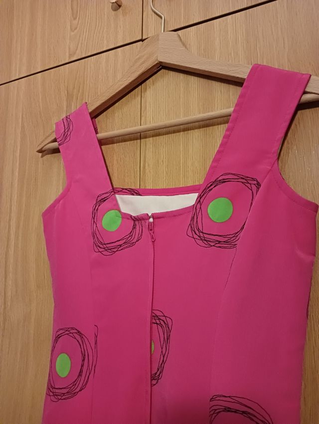 Vestido flamenco rosa