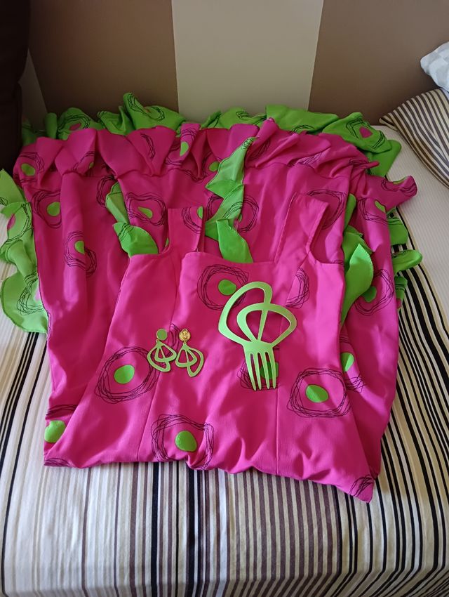 Vestido flamenco rosa