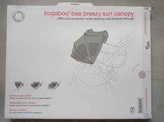 Capota ventilada Bugaboo Bee. Color gris