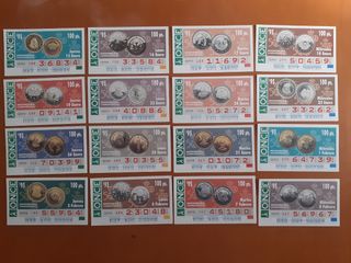 Monedas conmemorativas cupones ONCE