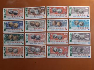 Monedas conmemorativas cupones ONCE