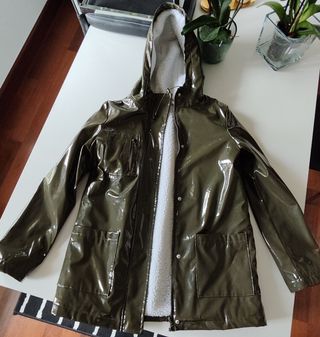Chubasquero verde oliva xs