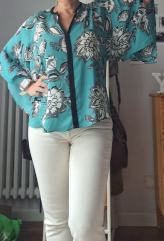 Blusón Zara estilo Kimono