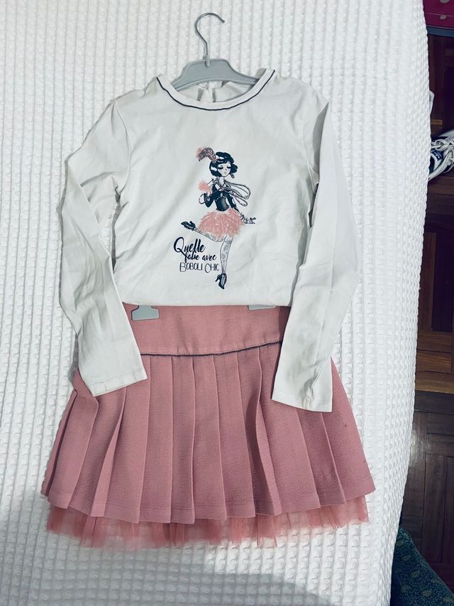 Conjunto falda y camiseta Boboli