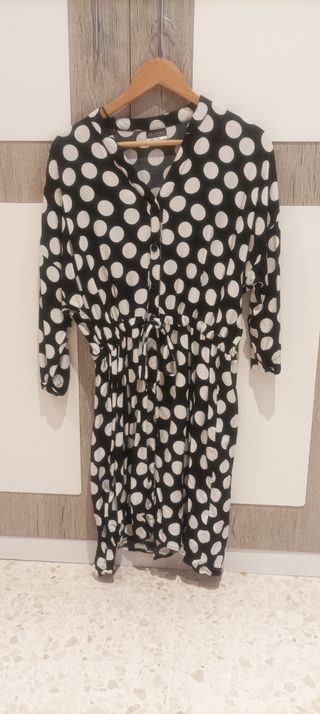 Vestido botones corto