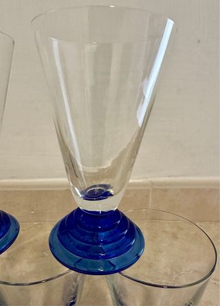 5 calici vino cristallo