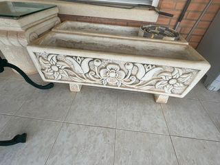 Lote de 6 jardineras de piedra