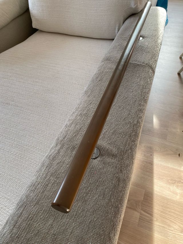 Sofa Chaise longe blanco/gris claro 1,75x1,10