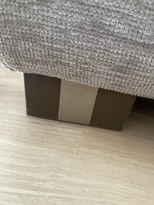 Sofa Chaise longe blanco/gris claro 1,75x1,10