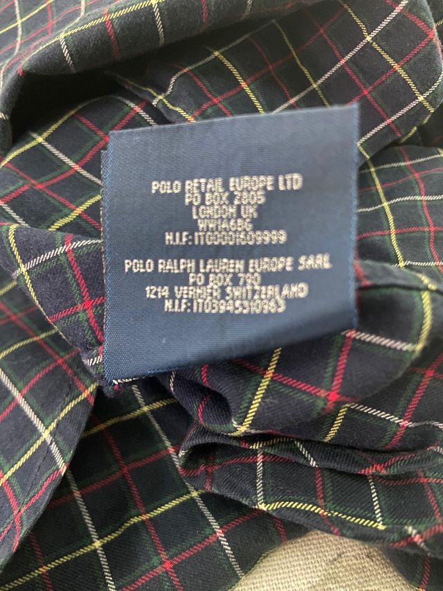 Camisa de cuadros  ralph lauren 6 años . 10€
