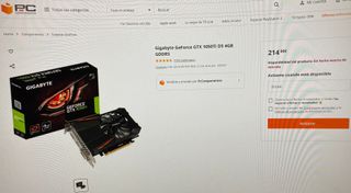 PACK GAMING RYZEN 7 1800X GRAFICA GTX1050TI 4GB M2