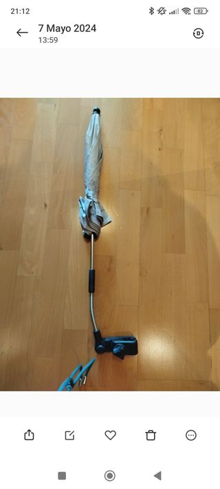 Vendo sombrilla universal para carrito