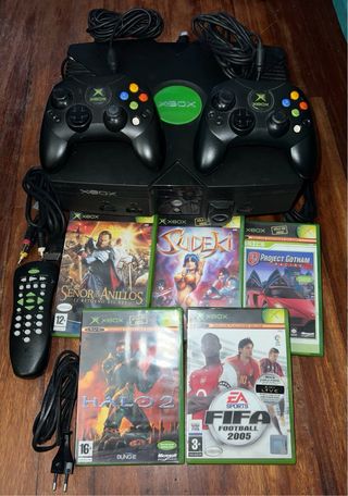 Xbox clásica + 5 juegos