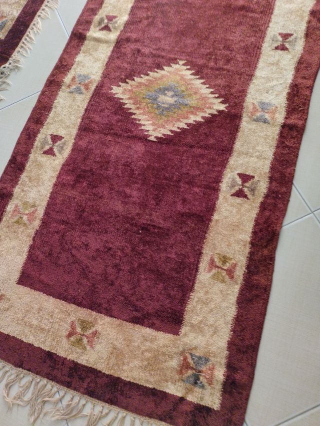 Tre tappeti velluto morbido