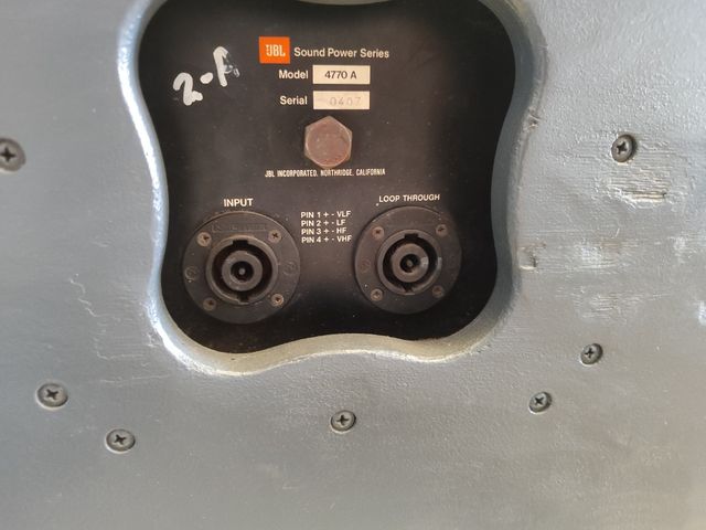 Cajas JBL original 4770 A - 6 unidades