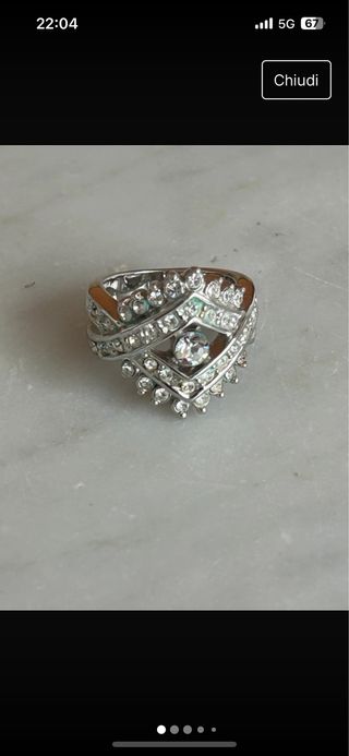 Anello con strass