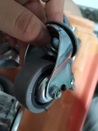 8 ruedas con suela de goma pivotantes tecnitem