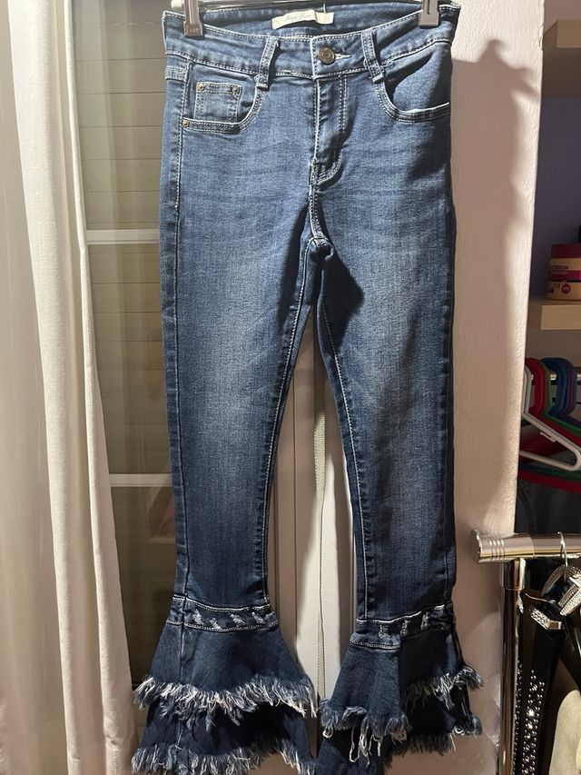 Pantalon tejano ancho / acampanado