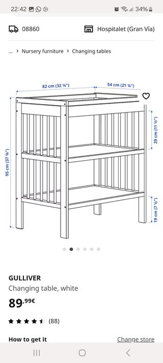 Cambiador IKEA