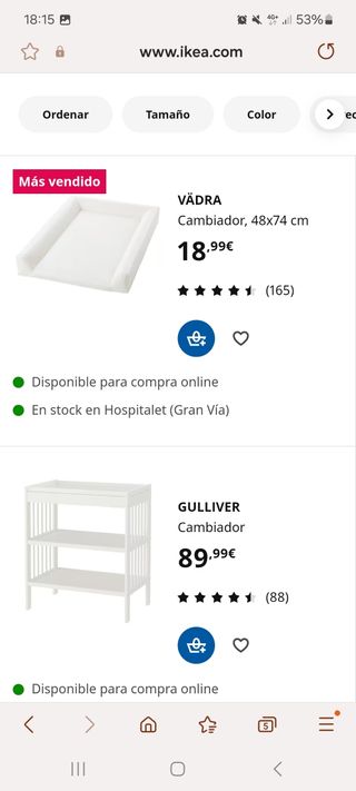 Cambiador IKEA