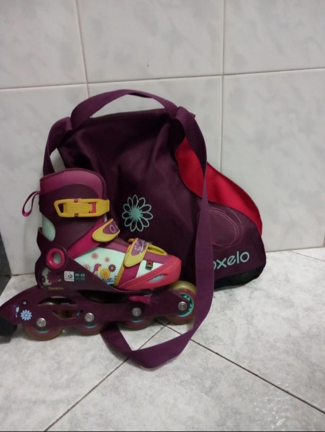 Rollerblade con sacca da trasporto