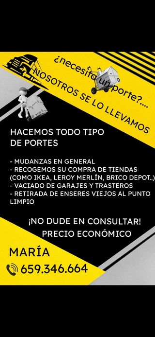 Portes y mudanzas