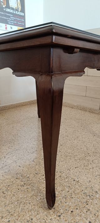 Mesa de comedor desplegable restaurada