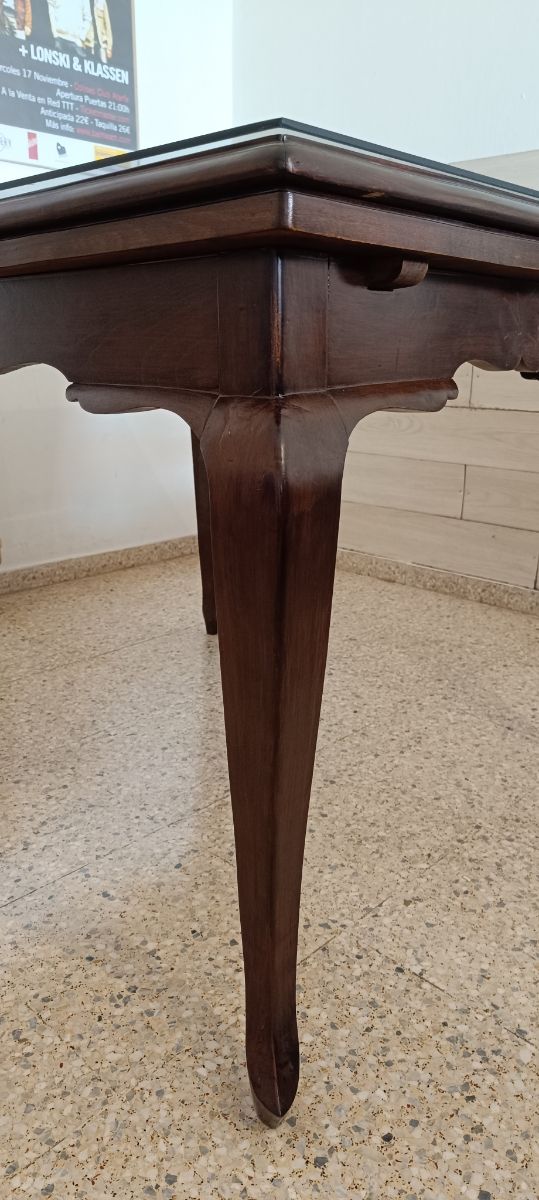 Mesa de comedor desplegable restaurada