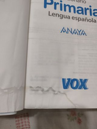 Diccionario voz primaria Anaya