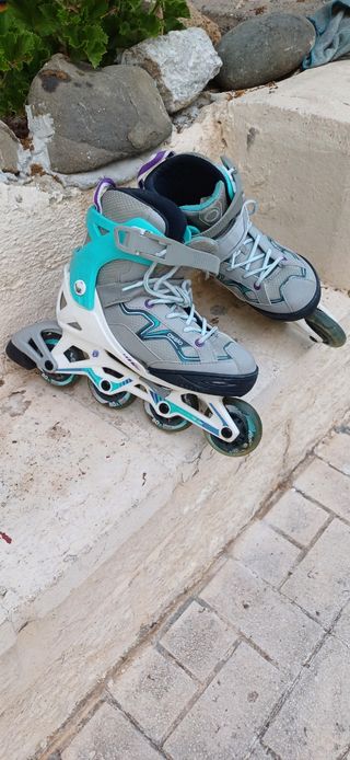 Patines en línea infantiles casco y protecciones 