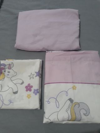 Sabana infantil unicornio