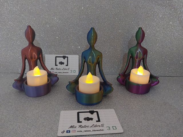 Pack de 3 figuritas Yogas relajante 