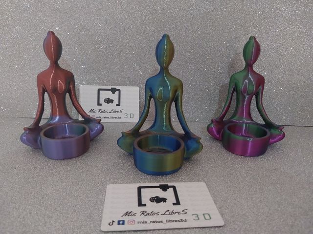 Pack de 3 figuritas Yogas relajante 